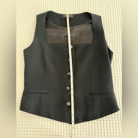 Rag & Bone Black Buttoned Vest - Picture 9 of 9